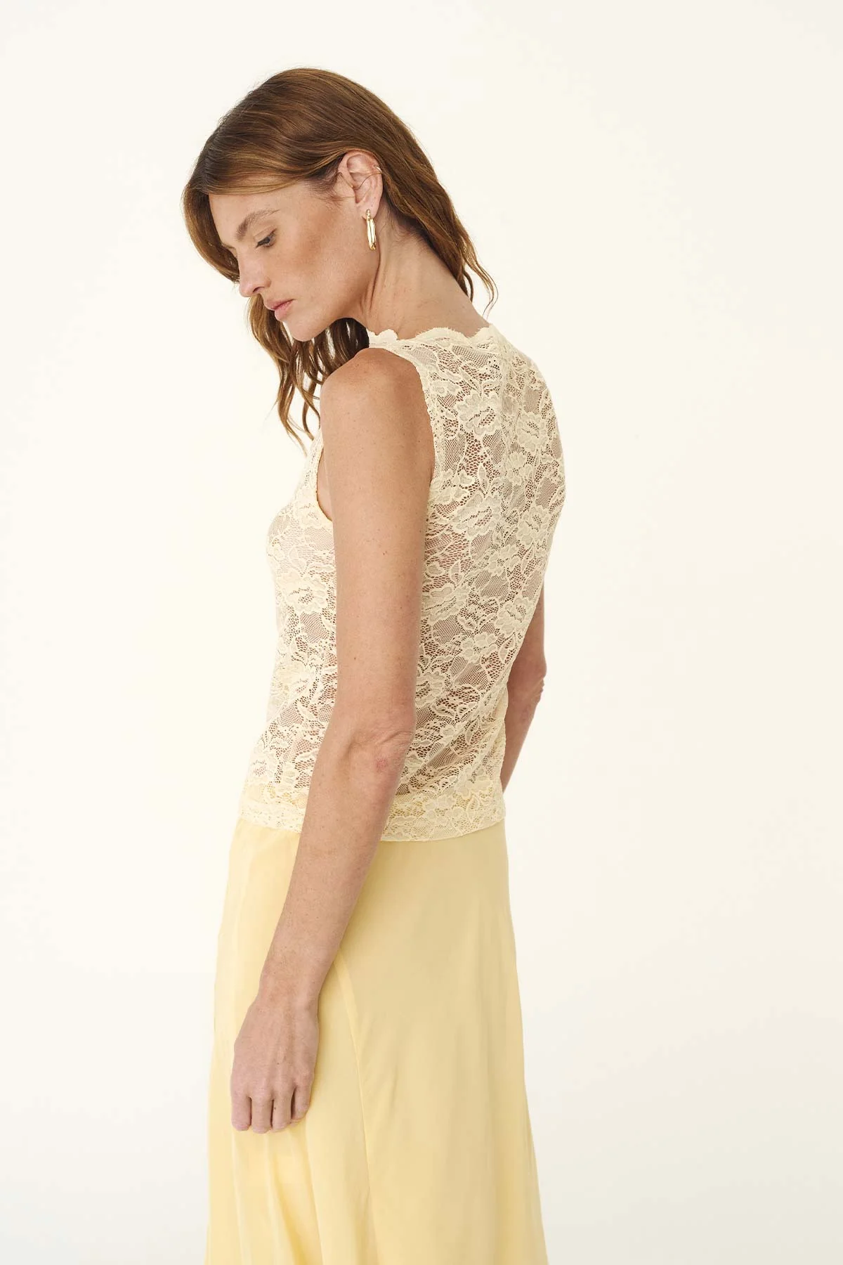 Tonya Rose Lace Tank | Butter Creme - Image 5