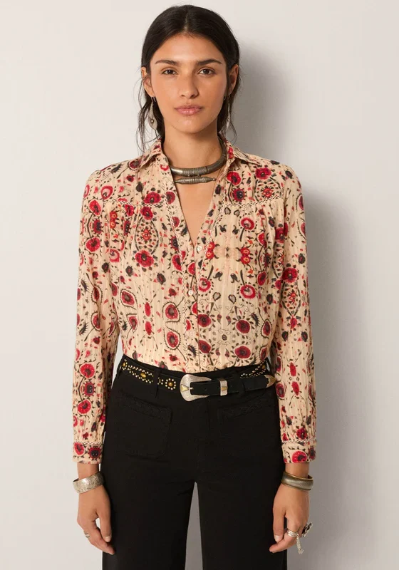 Amrit Blouse Coquelicot Coquillage 3