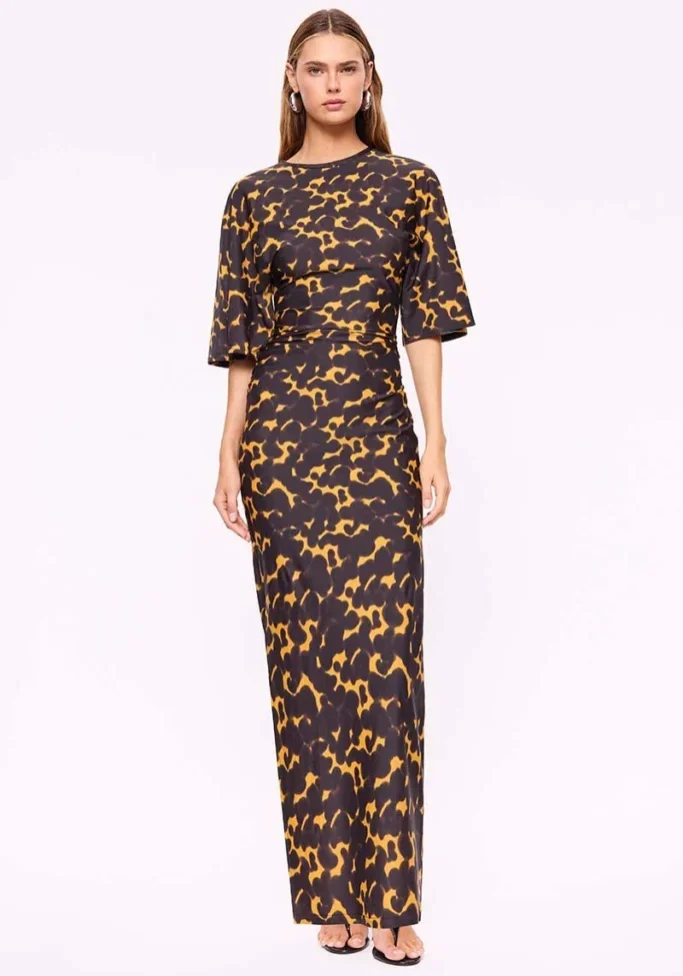 Biba Ivy Maxi Dress Tortoiseshell 1