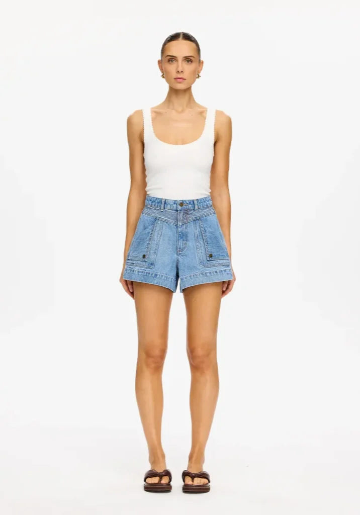 Celene Denim Short Stonewash 1