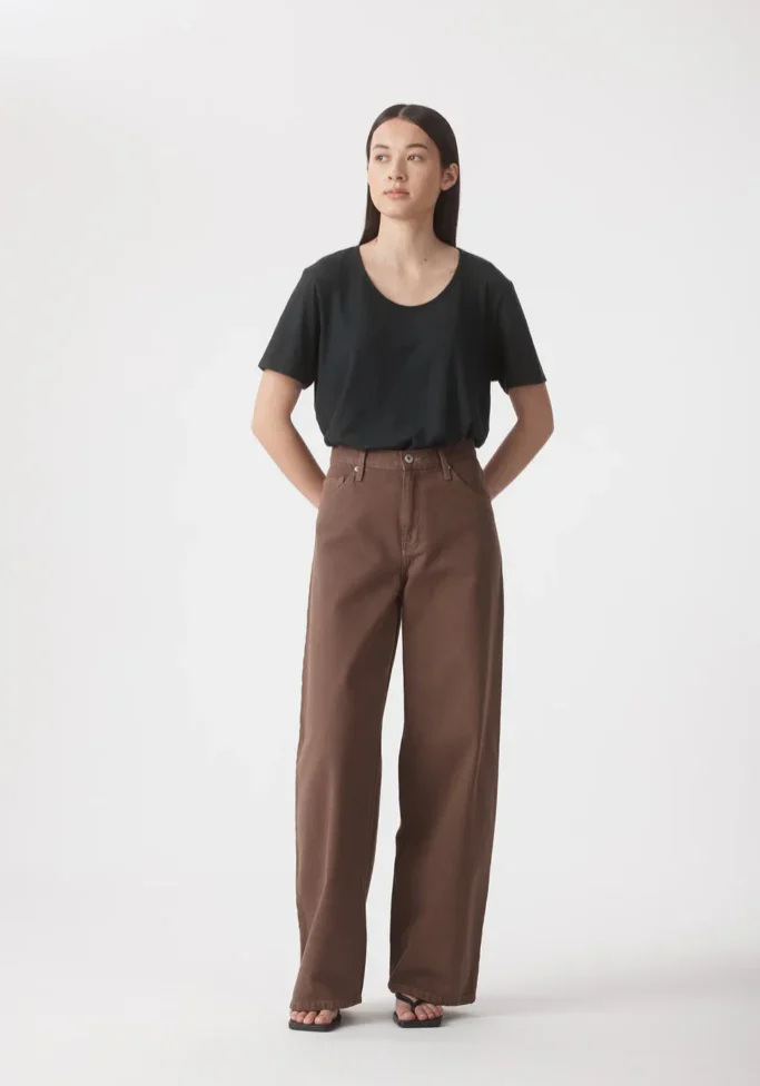 Claudia High Wide Relaxed Jean Cacao 4