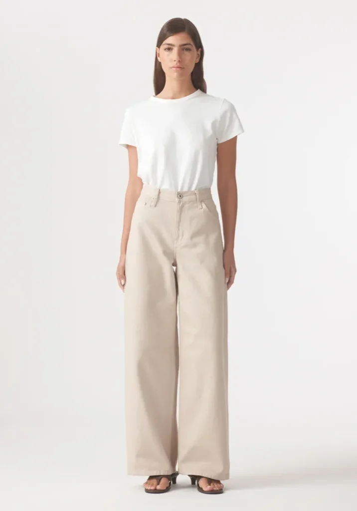 Claudia High Wide Relaxed Jean Rice 1