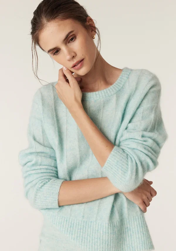 Colour Me Crew Jumper Azure 1