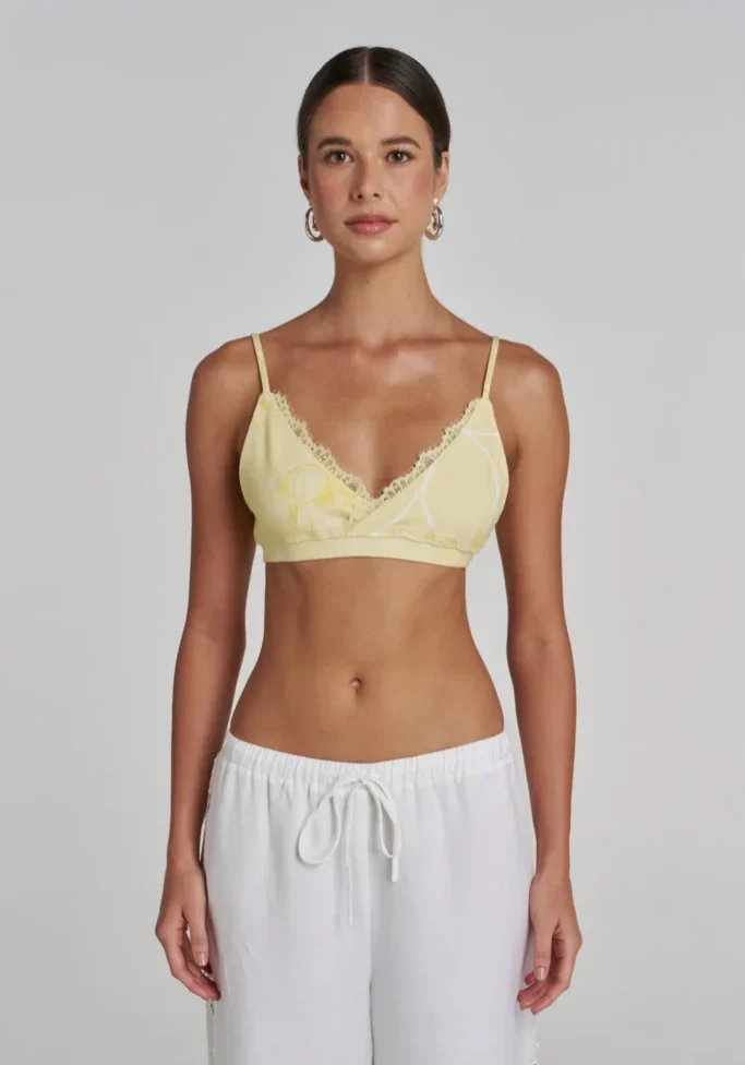 Cross Me Bralette Magnolia 1