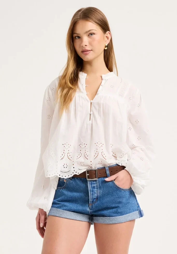 Darling Voile Blouse White 2