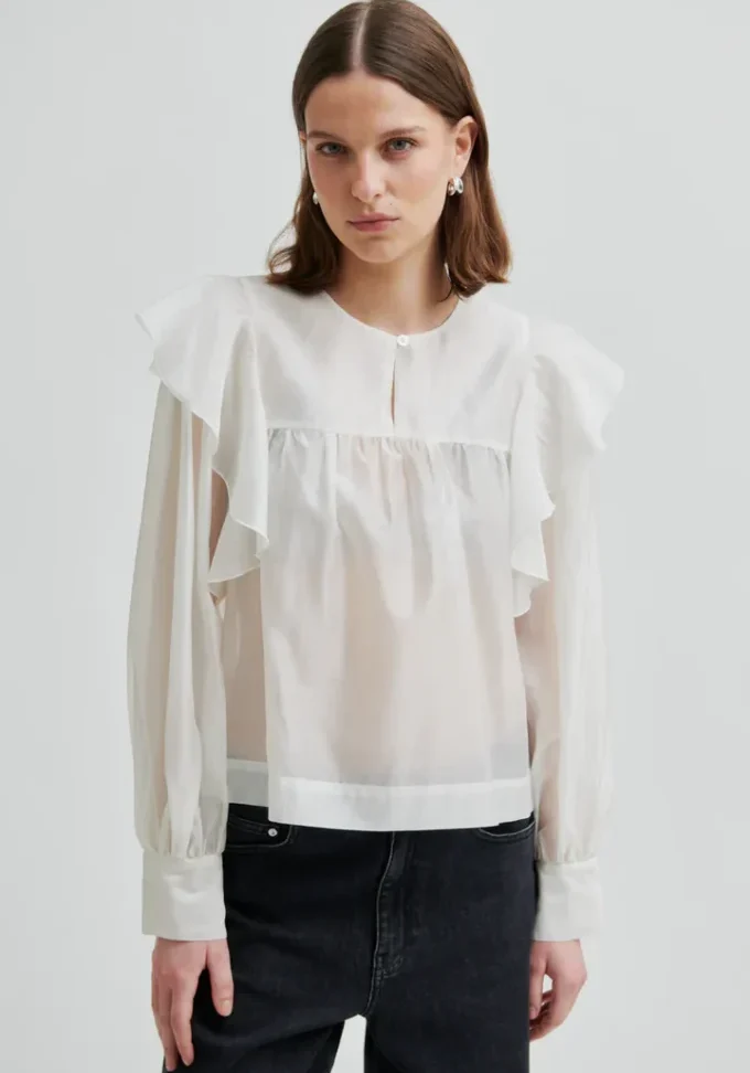 Dream Ruffle Blouse Jet Stream 5