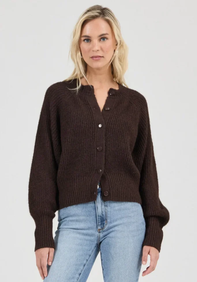 Duchess Cardigan Chocolate 2