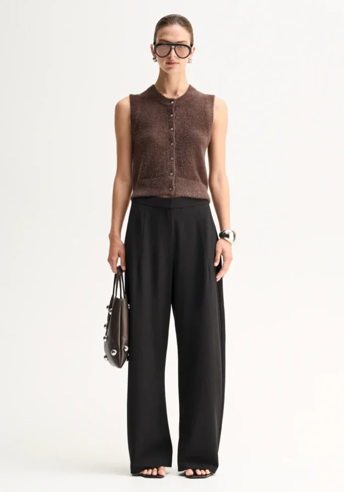 Dune Knit Cardigan Chocolate 1