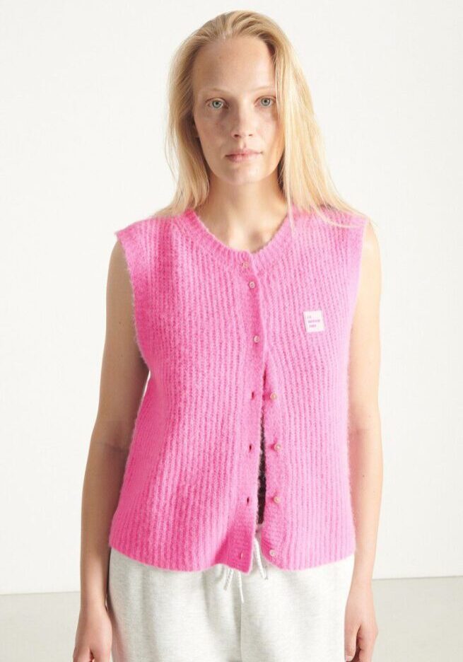 East 19 Vest Bubble Pink 1