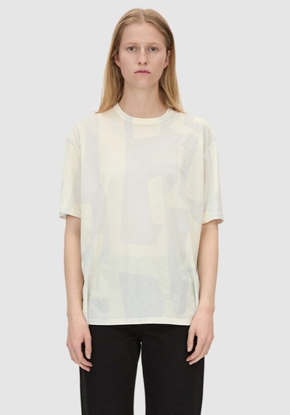 Eidra Print Lightweight Tee Soft White 1