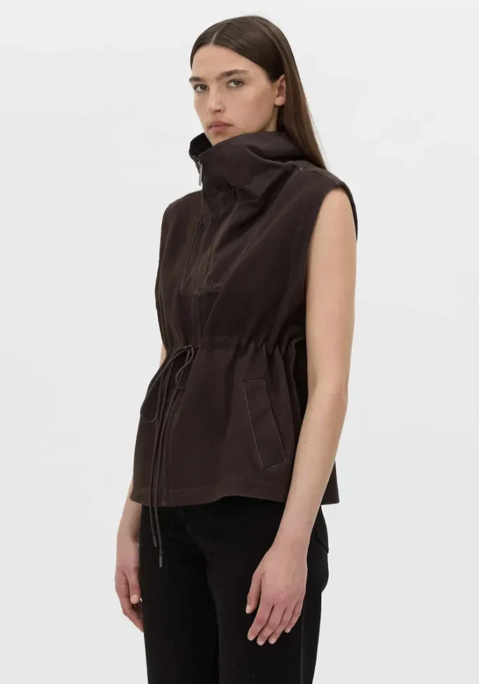 Eira Heavy Jersey Vest Hickory 3
