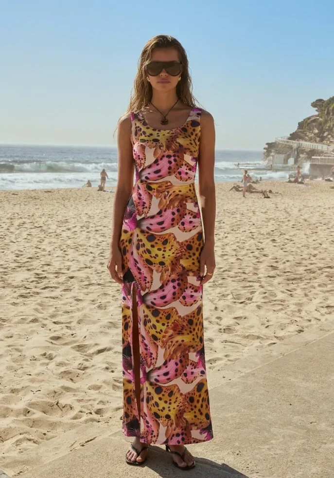 Emma Split Maxi Orchid 1