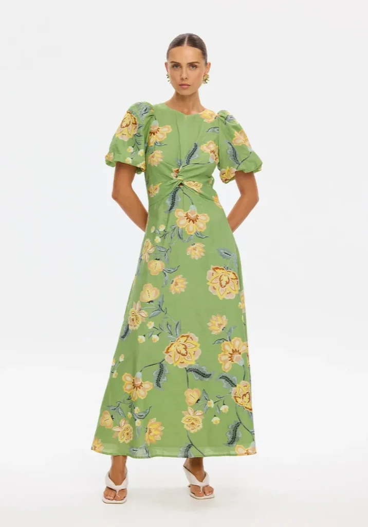 Eve Maxi Dress Green 1