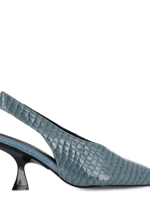 Evette Denim Croc 1