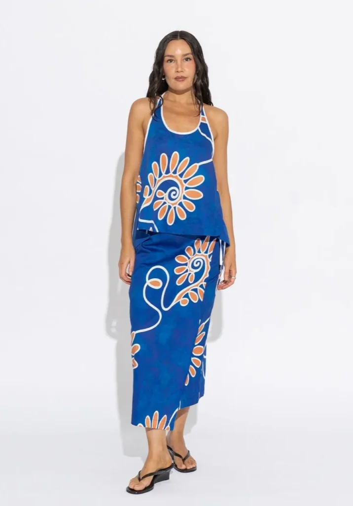 Fiore Halter Top Ocean 1