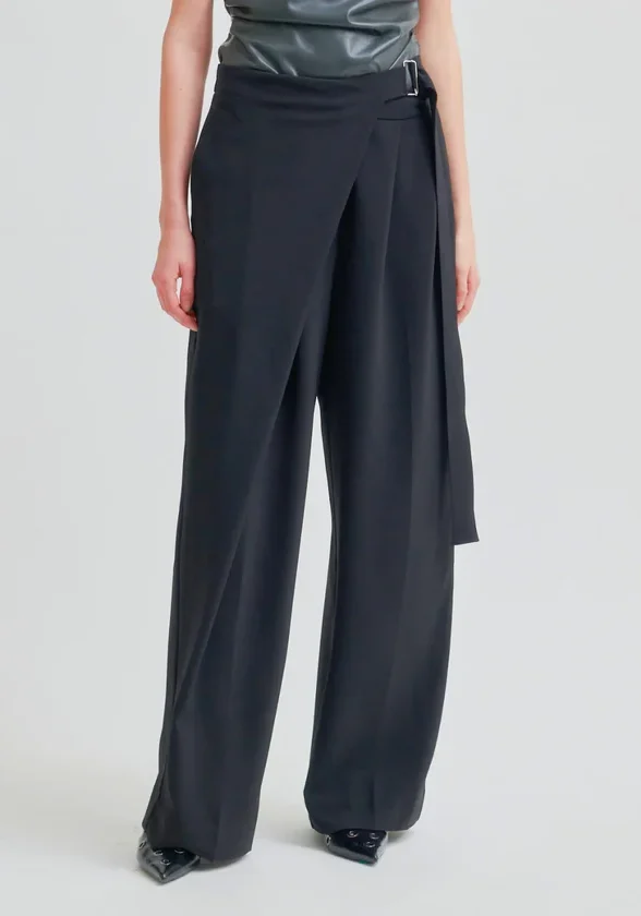 Fique Wrap Pant Black 2