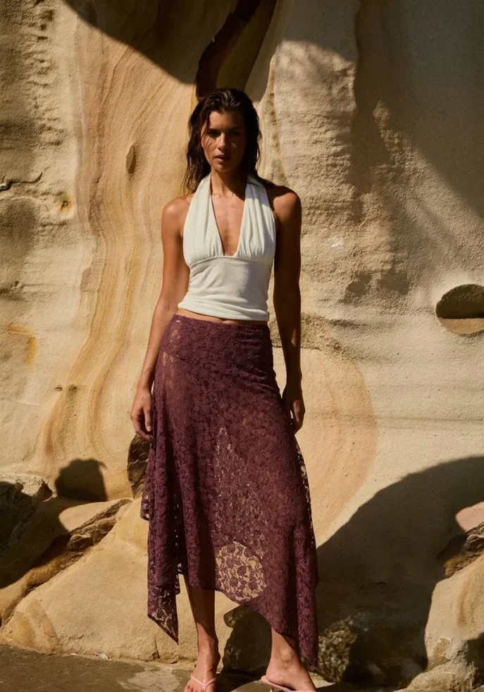 Frenchie Midi Skirt Chocolat 1