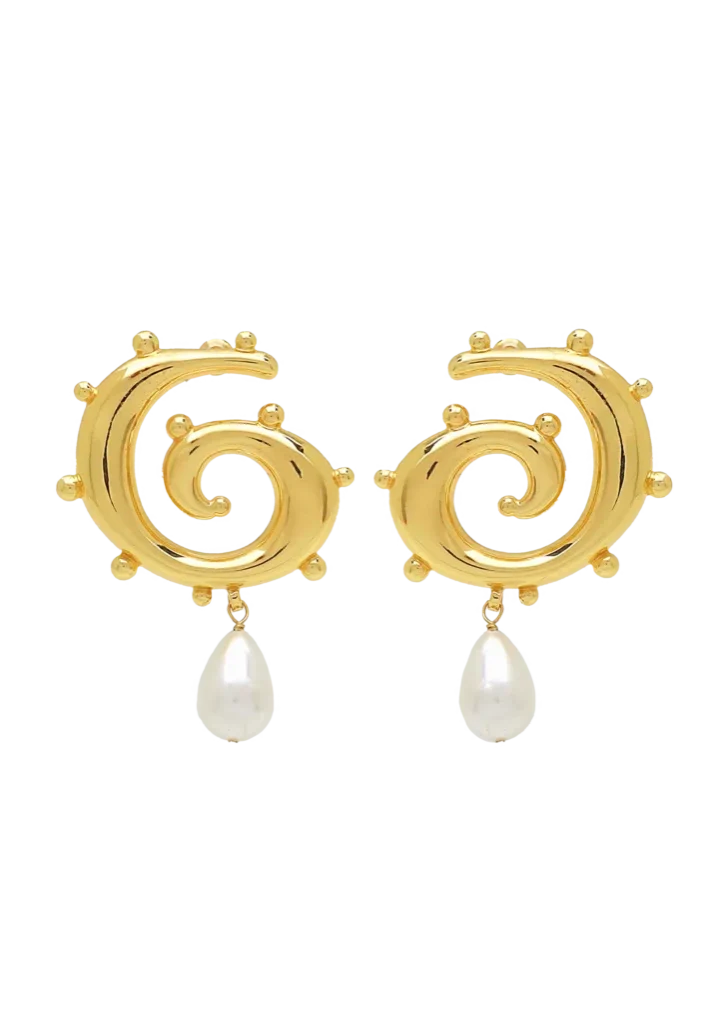 Freya Earrings Gold 1