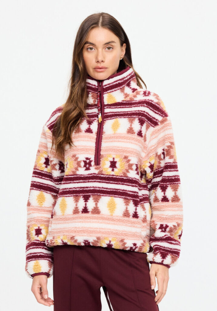 Harlow Fleece Pullover Aztec 1