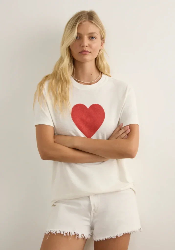 Heart Classic Tee White 1