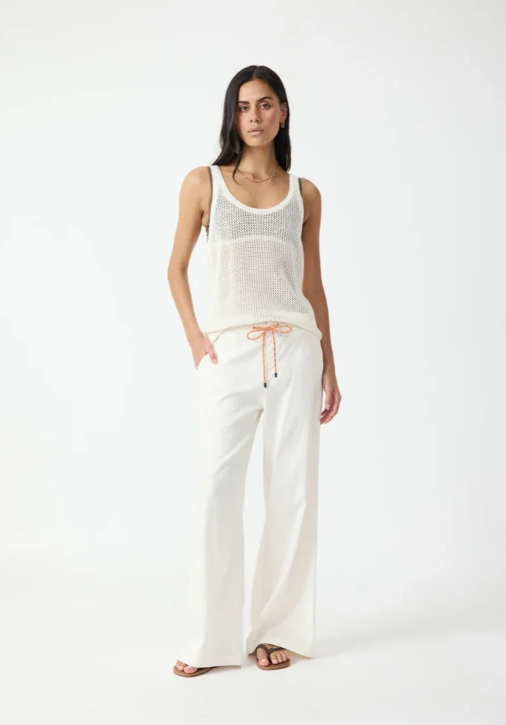 La Paz Malika Wide Leg Pant Coconut 2