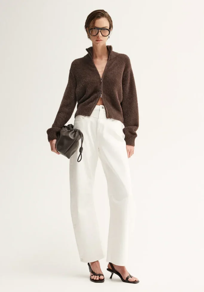 Leon Knit Cardigan Chocolate 3