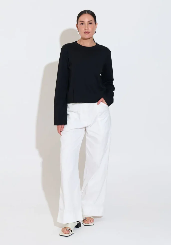 Long Sleeve Fox Tee Black2