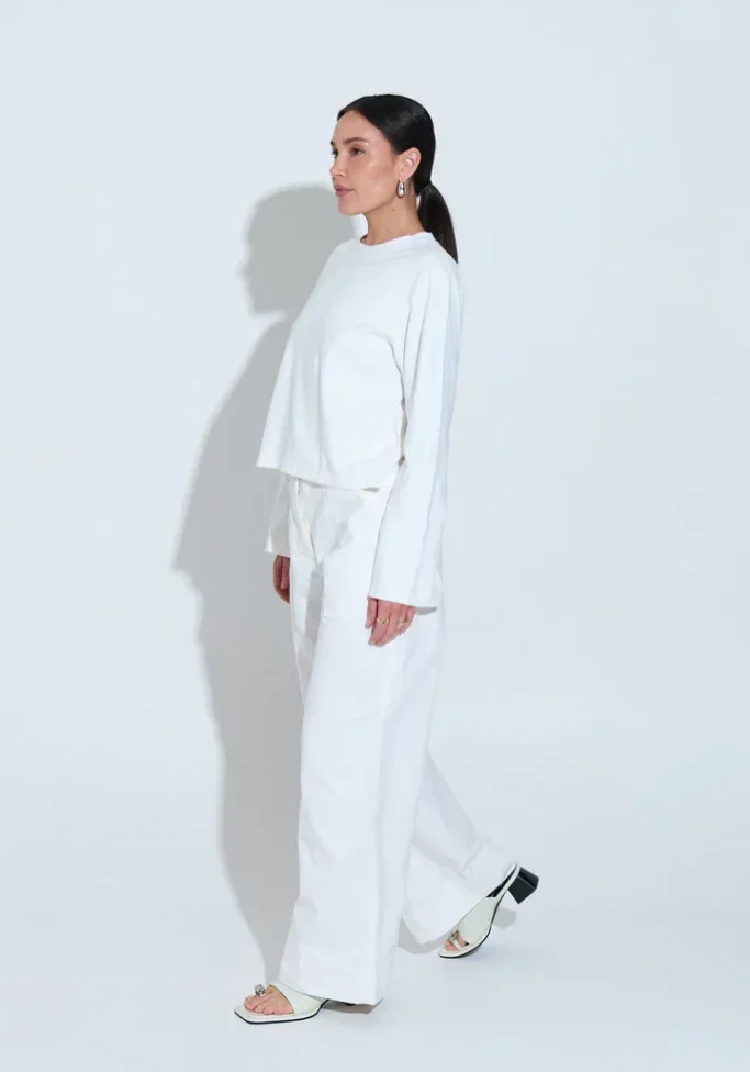 Long Sleeve Fox Tee White 1