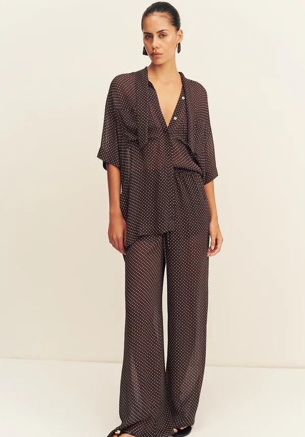 Maddox Drawstring Pant Ristretto 6