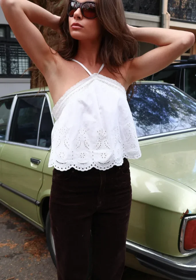 Maeve Voile Halter White 1