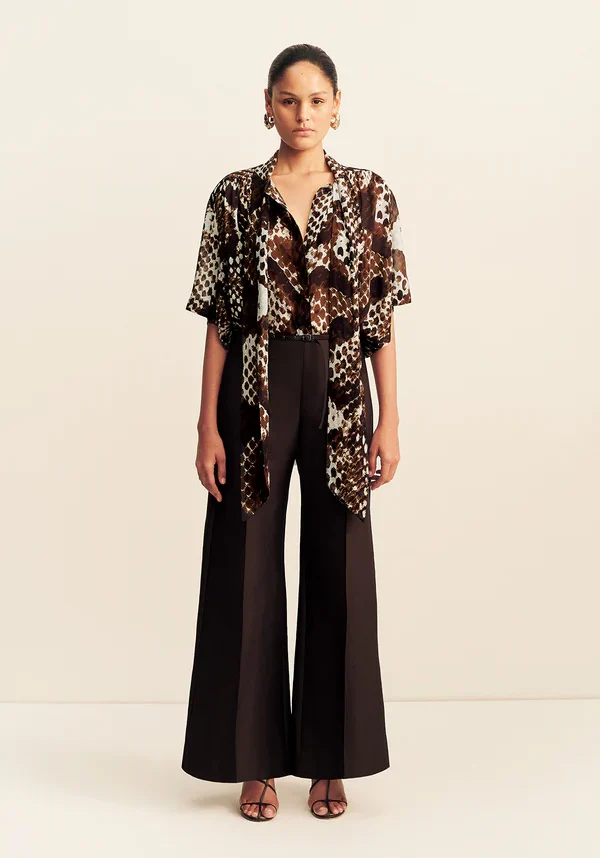 Maia Scarf Shirt Ristretto 1