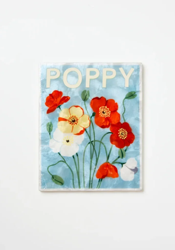 Market Wall Art Poppy 2