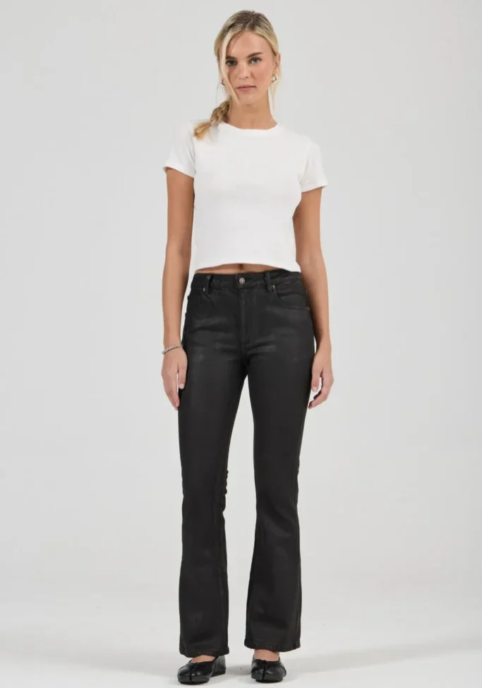 Midtown Bootcut Jean Espresso Coated 1