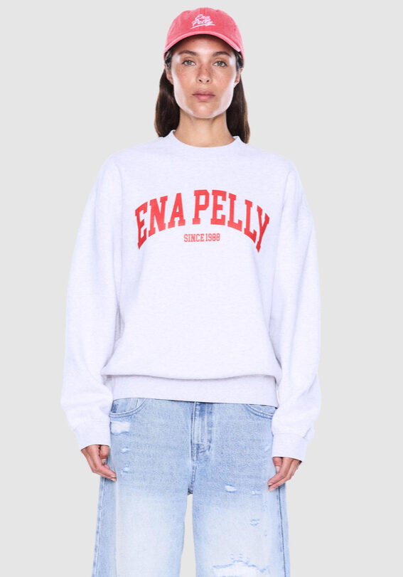 Mila Oversized Sweater White Marle 1