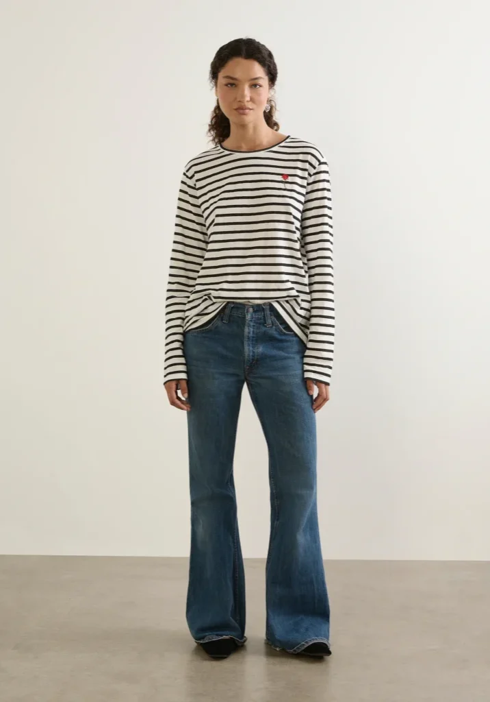 North Long Sleeve Tee Black Stripe 2