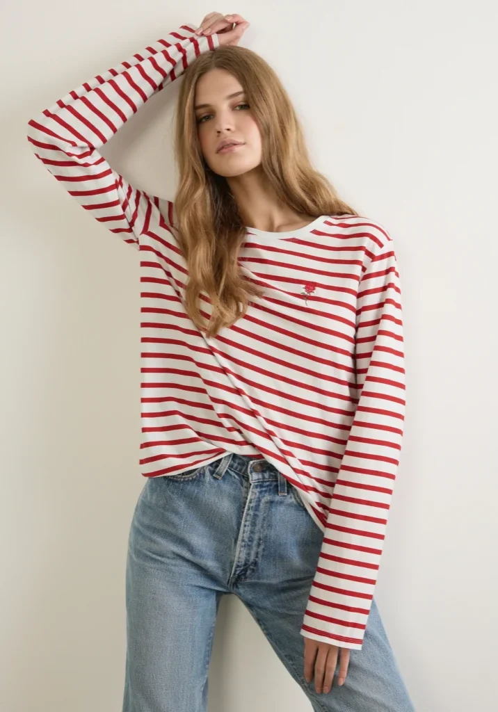 North Long Sleeve Tee White 1