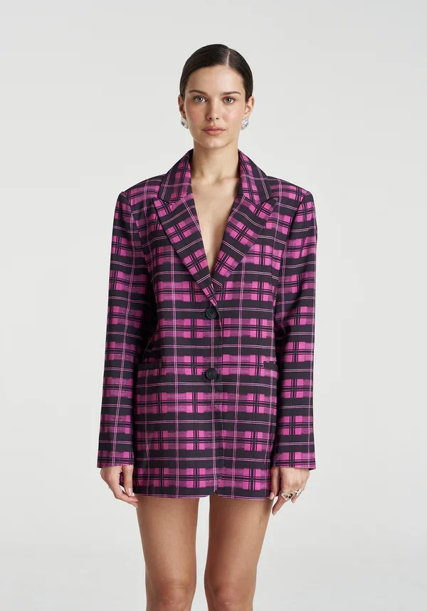 OS Blazer Azalea Plaid 4