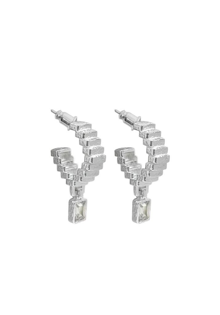 Odette Earrings Silver 1
