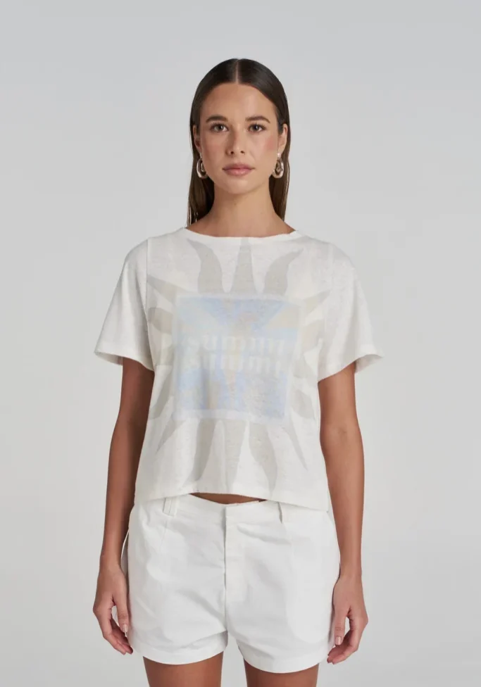 Orchid Sun Tee White 1
