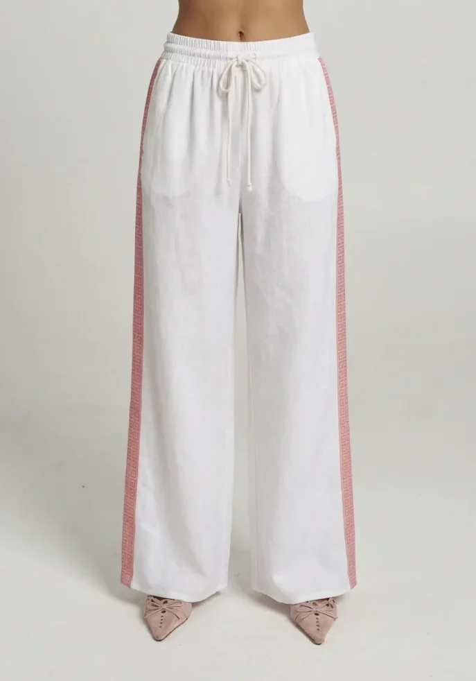 Reverie Wide Leg Pant White Reverie 1