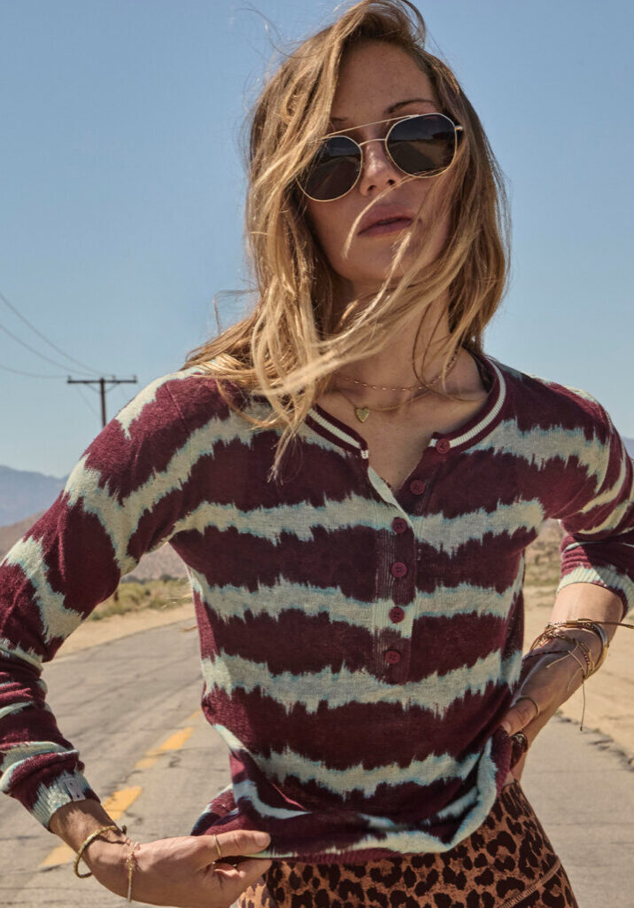 Rio Eli Long Sleeve Knit Tie Dye 1