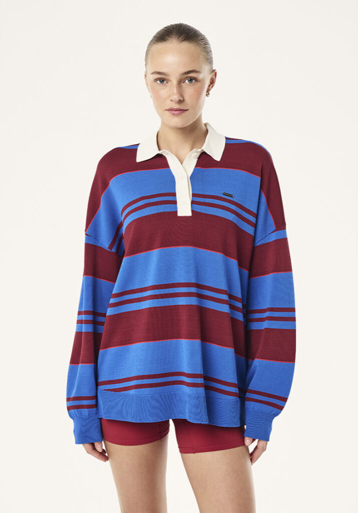 STRATA RUGBY KNIT_263KL017_PALACE BLUE STRIPE-970