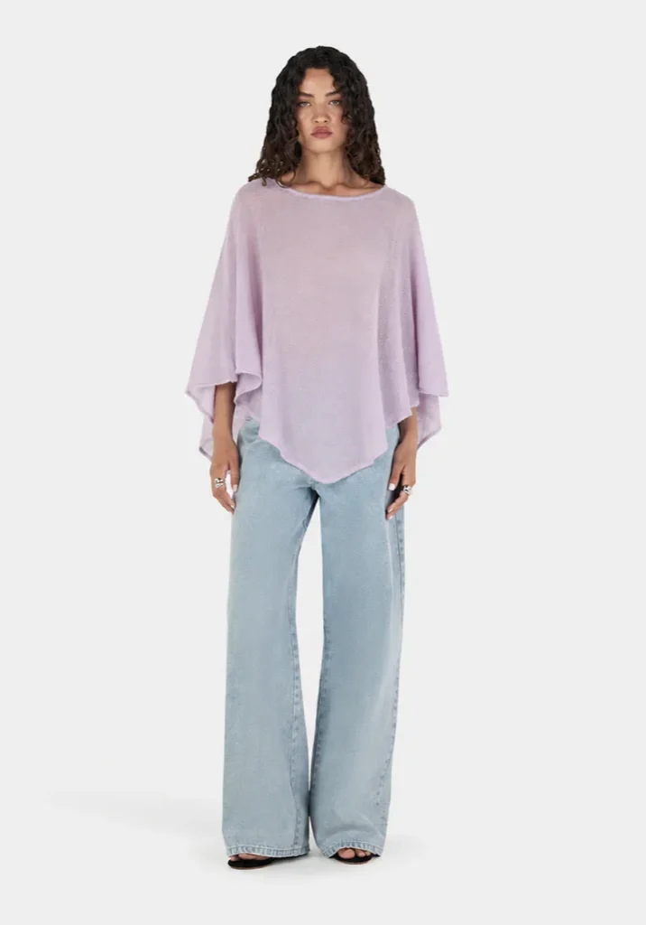 Simona Poncho Lavender 1