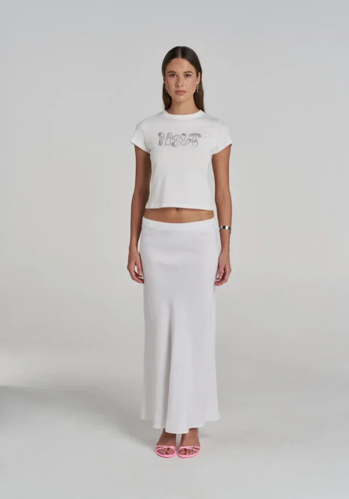 Slip Skirt White 1