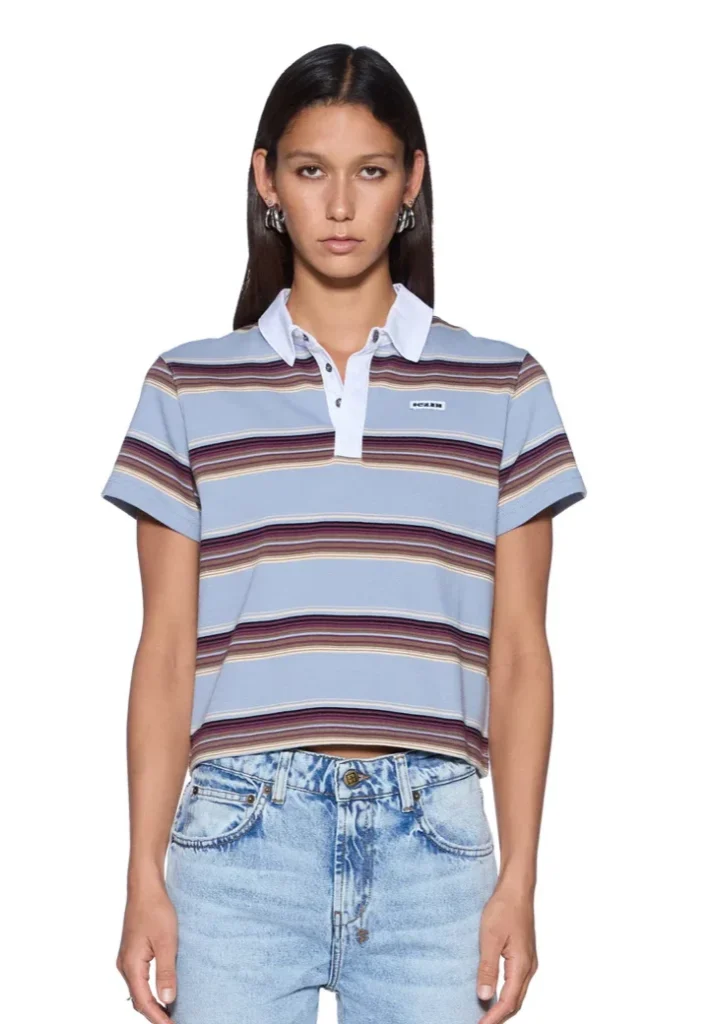 Soft Shrunken Polo Multi Stripe 1