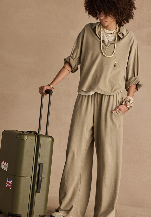 Soho Tokio Wide Leg Pant Khaki 1