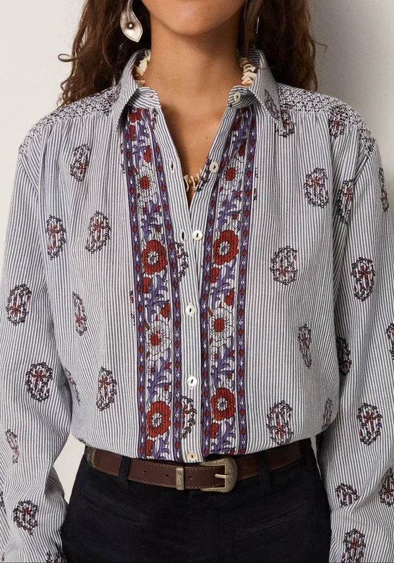 Sophie Blouse Striped Meadow 1