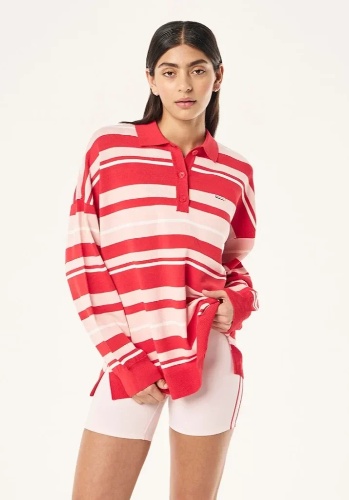 Strata Rugby Knit Strawberry Stripe 1