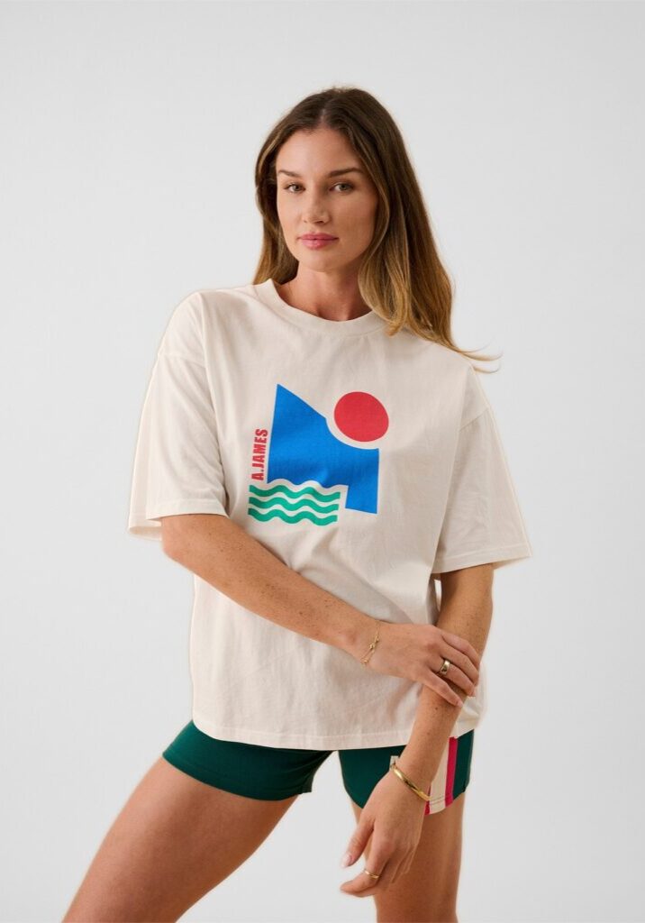 Sun Oversized Tee Warm White 1
