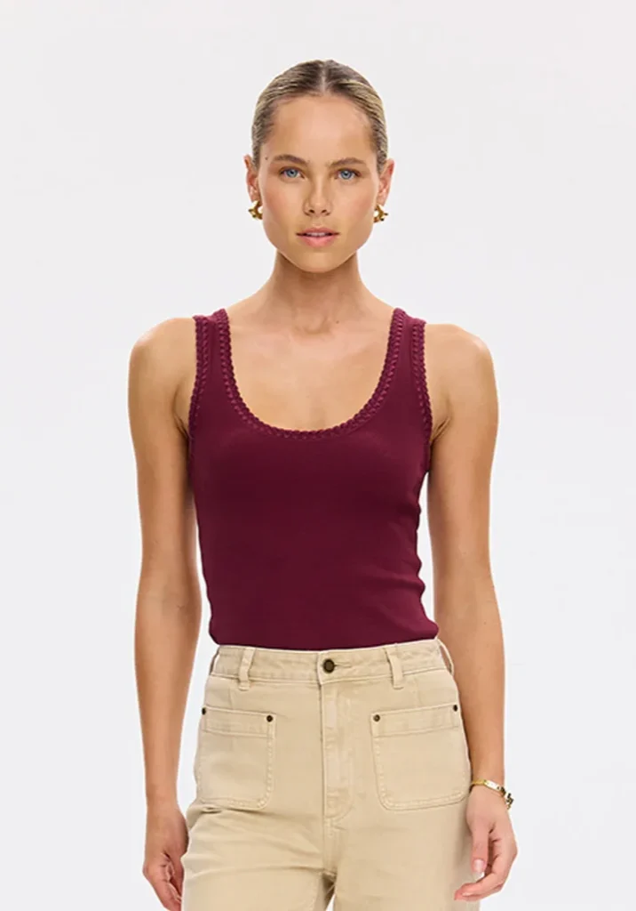 Tallulah Scoop Tank Plum 4